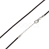 Leather Cord Necklace Making NJEW-A280-2.0mm-02-3