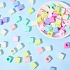 100Pcs Opaque Acrylic European Beads MACR-SP0002-16-7