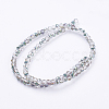 Electroplate Glass Faceted Rondelle Beads Strands LS-EGLA-D020-3x2mm-15-2