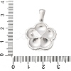 304 Stainless Steel Pendants STAS-Q349-01B-P-3