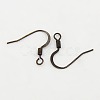 Brass French Earring Hooks X-KK-Q366-AB-NF-1