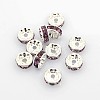 Brass Grade A Rhinestone Spacer Beads RSB036NF-16-1