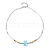 3 PCS Bear Shape Acrylic Beaded Necklaces NJEW-JN04632-5