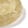 Resin with Natural Citrine Chip Stones Ashtray DJEW-F015-06G-2