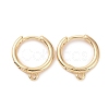Brass Huggie Hoop Earrings Finding KK-D063-05LG-1