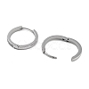 304 Stainless Steel Micro Pave Clear Cubic Zirconia Huggie Hoop Earrings EJEW-C096-01G-P-2