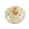 Tibetan Style Alloy Brooches JEWB-O016-01AB-3