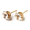 Ion Plating(IP) 304 Stainless Steel Stud Earring Findings STAS-M315-02G-04-3