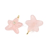 Natural Rose Quartz Pendants G-H353-01G-07-2