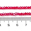 Baking Electroplate Glass Beads Strands DGLA-A039-J4mm-B21-4