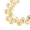 Transparent Glass Beads Strands GLAA-T006-14D-3