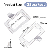 25Pcs Rectangle Zinc Alloy Label Frame Card Holder AJEW-FH0008-75B-2