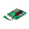 Chinese Brocade Tassel Zipper Jewelry Bag Gift Pouch ABAG-F005-03-3