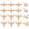 16Pcs 2 Styles Brass Pendants KK-BC0010-03-1