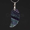 Natural Fluorite Pendants WI-PW0001-085T-1