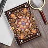 DIY Mandala Theme Spiral Notebook Diamond Painting Kits DIAM-PW0004-109-2