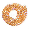 Electroplate Glass Beads Strands EGLA-A034-T1mm-L23-3