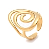 304 Stainless Steel Cuff Open Rings for Women RJEW-L342-05G-4