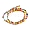Natural Dragon Blood Jade Beads Strands G-D0017-07-2