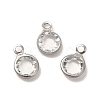 304 Stainless Steel with Glass Charms STAS-G305-11P-04-3