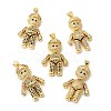 Rack Plating Brass Micro Pave Cubic Zirconia Pendants KK-R144-13G-1