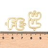 Brass Hollow Connector Charm KK-F931-28D-G-3