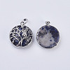 Natural & Synthetic Mixed Stone Pendants G-K234-E-3