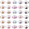 60Pcs 10 Styles Opaque Resin European Beads RPDL-YW0001-21-2