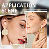 4 Pairs 4 Styles Rattan Dangle Stud Earrings EJEW-SP0001-16D-4