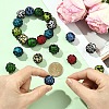 7Pcs 7 Colors Handmade Lampwork Beads LAMP-YW0004-34-5