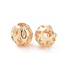 Brass Hollow Beads KK-E046-04A-G-3