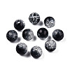 Transparent Crackle Acrylic Beads CACR-N002-24B-3