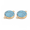 Natural Mixed Stone Connector Charms G-N326-116-3