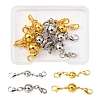 8Pcs 2 Style Brass Magnetic Clasps Converter KK-YW0001-35-FF-1