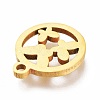 Ion Plating(IP) 201 Stainless Steel Charms STAS-A047-15G-3
