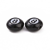 Spray Painted Alloy Enamel Beads ENAM-K067-01-3