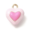 Brass Enamel Charms KK-R212-19G-02-1