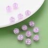 Transparent Crackle Acrylic Beads MACR-S373-66C-N06-6