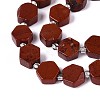 Natural Red Jasper Beads Strands G-P534-A19-02-3