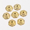 6-Petal Tibetan Style Alloy Flower Bead Caps LS-TIBE-S220-G-RS-1