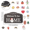 Natural Wood Hanging Wall Decorations for Front Door Home Decoration HJEW-WH0017-08-2