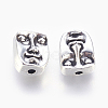 Tibetan Style Alloy Human Face Beads LS-TIBEP-GC184-AS-NR-2
