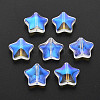 Electroplate Transparent Glass Beads X-GLAA-T022-25-B01-1