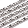 Non-Tarnish Handmade 304 Stainless Steel Curb Chains STAS-F229-06C-P-1