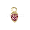 Brass Micro Pave Cubic Zirconia Pendants KK-M322-48G-02-1
