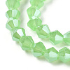 Imitation Jade Electroplate Glass Beads Strands GLAA-F029-J6mm-C01-3