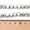 Electroplate Glass Beads Strands EGLA-F166-04B-P-4