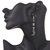 5 Pairs Glass Dangle Earrings EJEW-JE06644-3