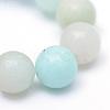 Round Natural Grade A Amazonite Bead Strands G-R345-4mm-16-4