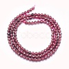 Natural Garnet Beads Strands G-O166-13C-3mm-2